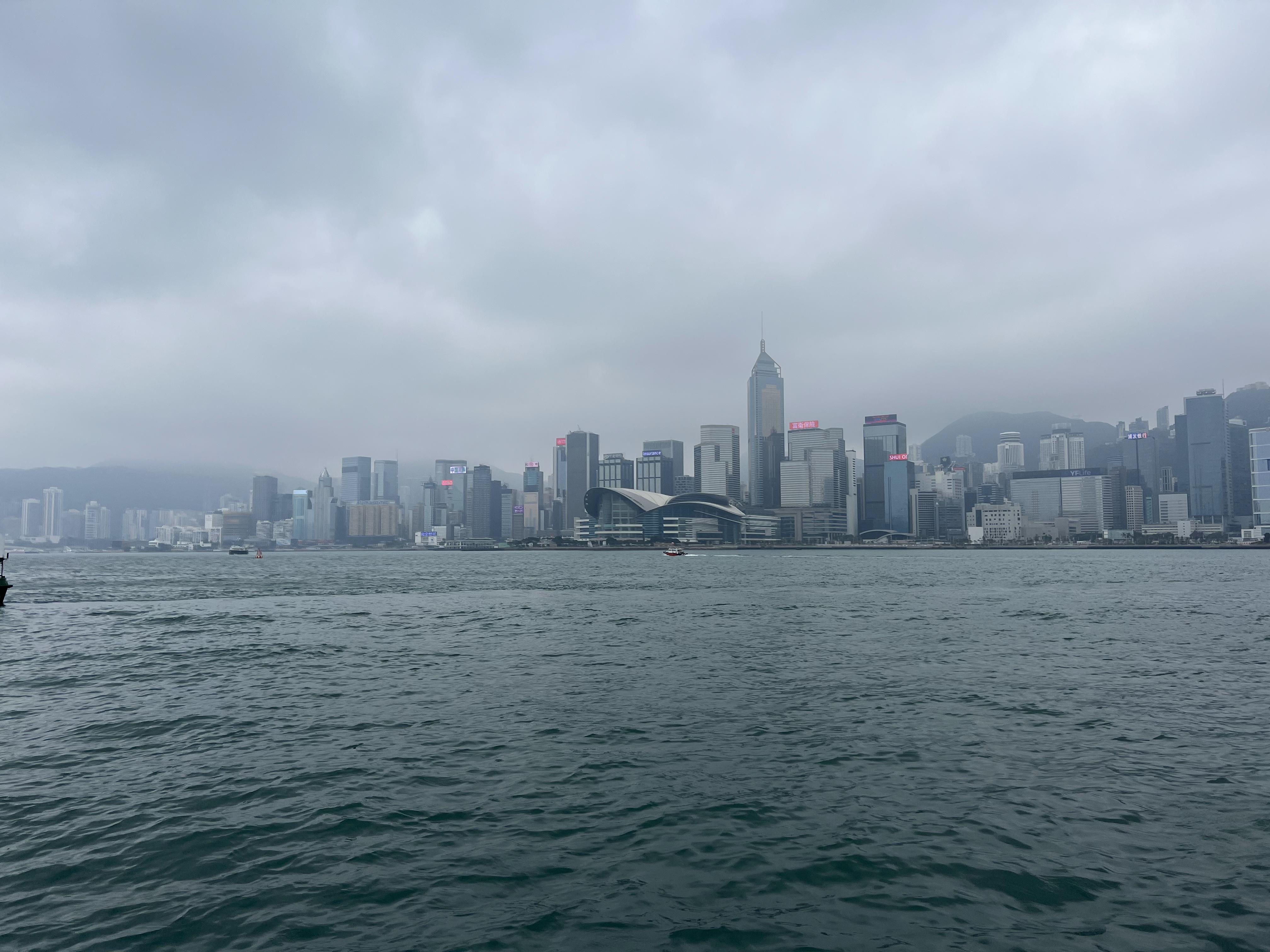 远眺香港岛